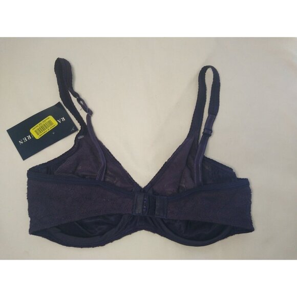 Ralph Lauren Bra Womens Size 34C Underwire Purple Floral Lace Unlined NWT # 8444 - Picture 3 of 8